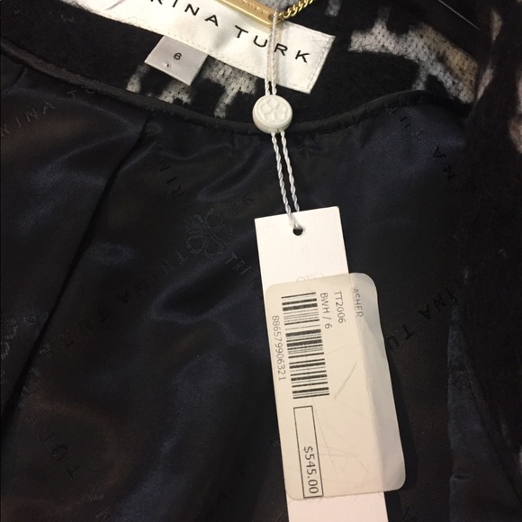 TRINA TURK Asher Wool Coat Button - Picture 5 of 8